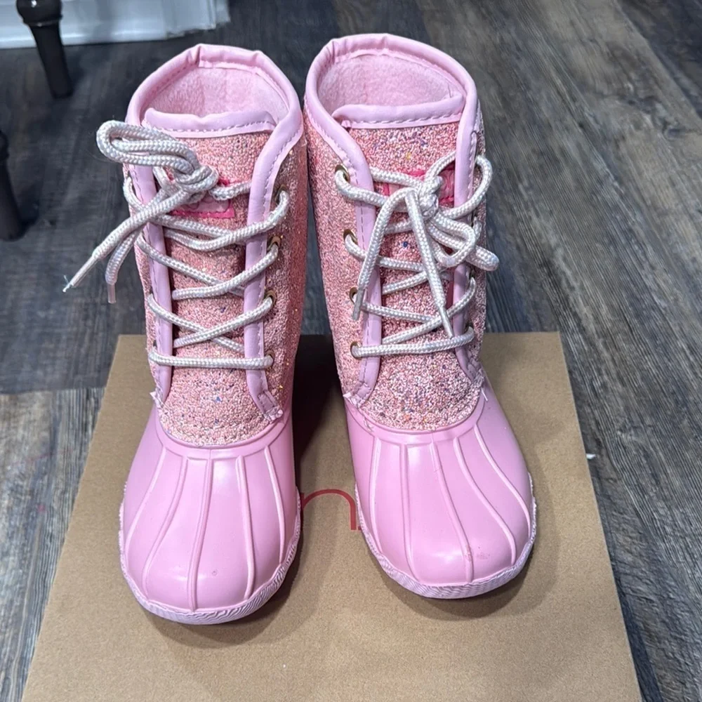 Sugar Kids Pink Glitter Boots